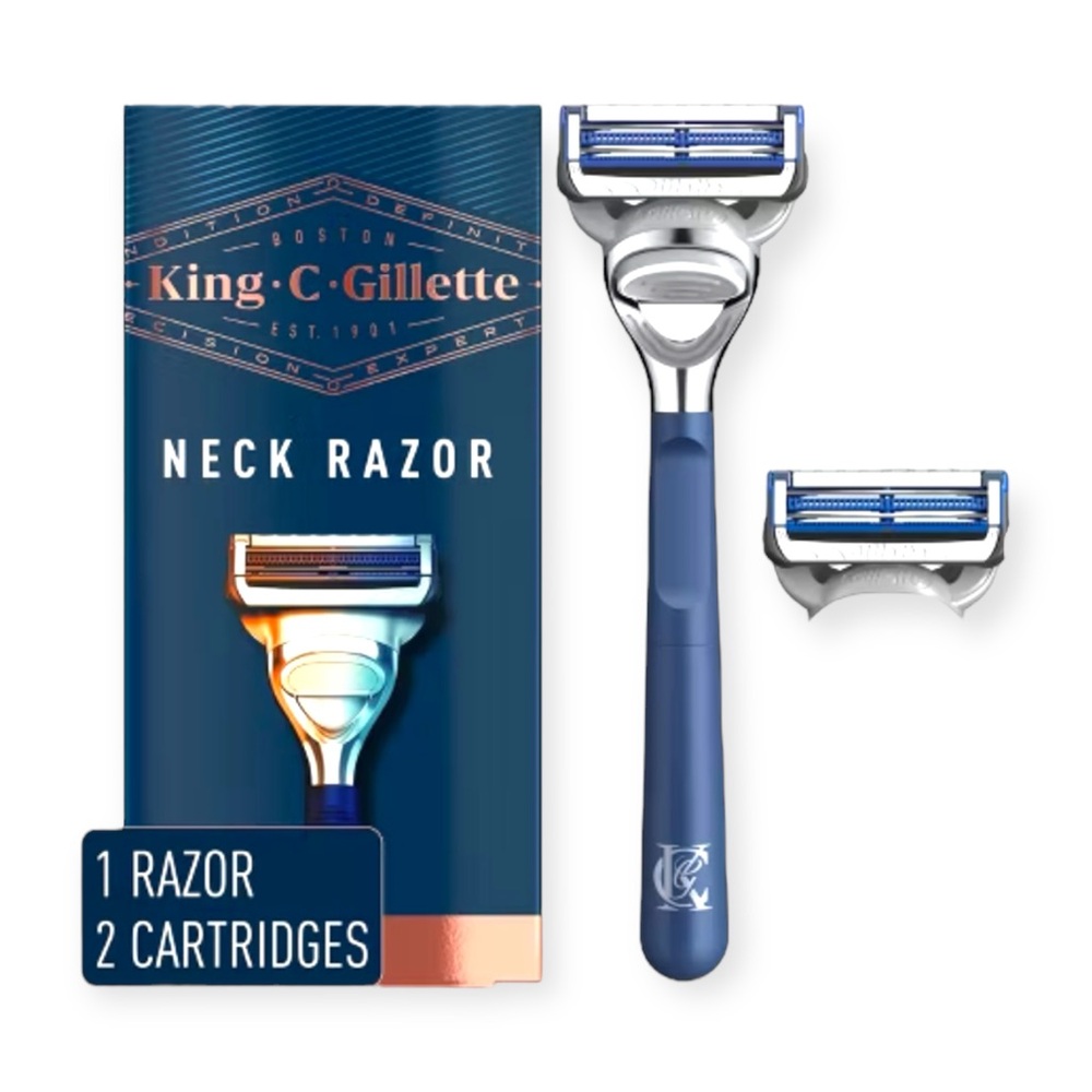 New in Box The King C. Gillette Neck Razor